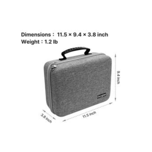 Dangbei Atom Laser Portable Projector, Google TV, 1200 ISO Lumens 180", 1080p, HDR10 & Google Assistant Voice Control and Carry Case Bundle