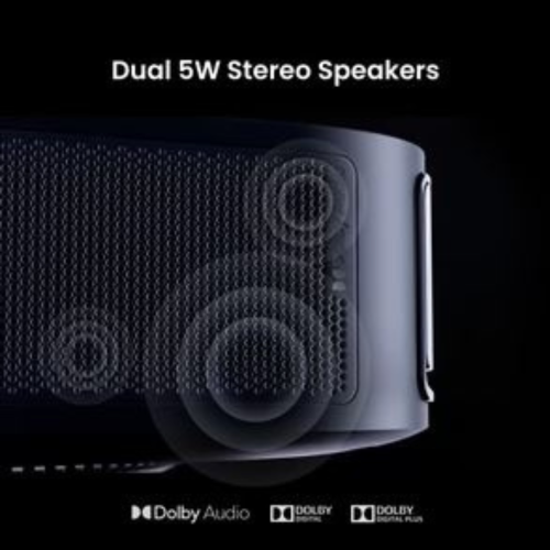 Dangbei Atom Laser Portable Projector, Google TV, 1200 ISO Lumens 180", 1080p, HDR10 & Google Assistant Voice Control and Carry Case Bundle