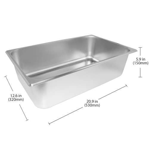A-Hired 1 V-1 Chauffe-vapeur Bain Marie | Chauffe-nourriture buffet électrique | Réservoir 1 | 110 V