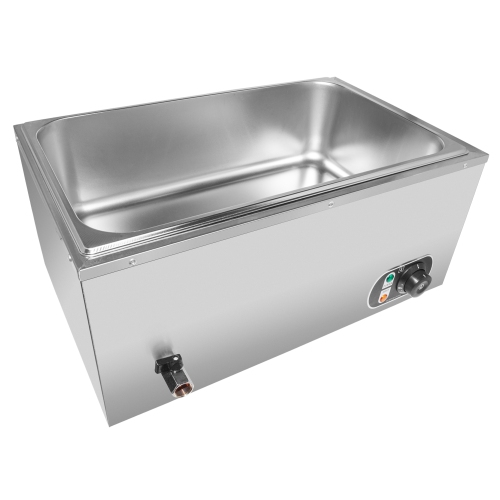 A-Hired 1 V-1 Chauffe-vapeur Bain Marie | Chauffe-nourriture buffet électrique | Réservoir 1 | 110 V