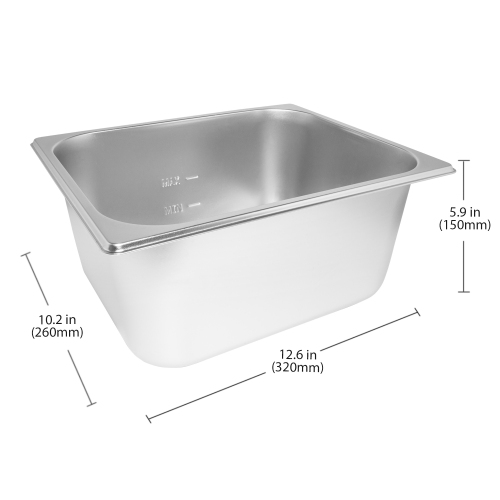 A-HB1V-2 Bain Marie Steam Warmer | Electric Buffet Food Warmer | 2 Tanks | 110V
