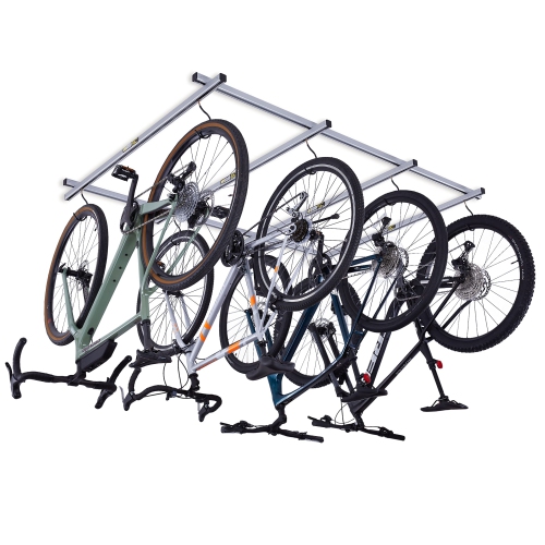 SARIS  Cycle Glide Ceiling Bike Rack, 4 Bike Capacity Bike Hanging System for Garage