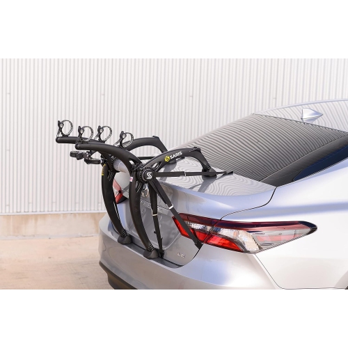 Saris Bike Racks, Bones EX Car Trunk Bicycle Rack Carrier, Mounts 2 Bikes, Black