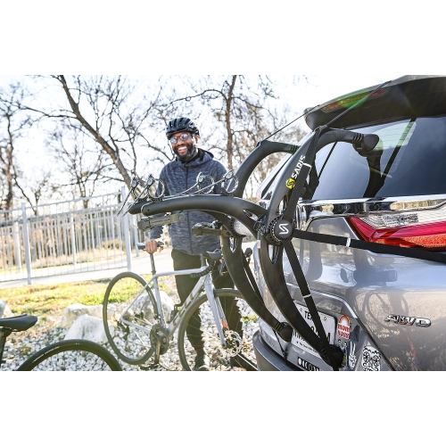Saris Bike Racks, Bones EX Car Trunk Bicycle Rack Carrier, Mounts 2 Bikes, Black