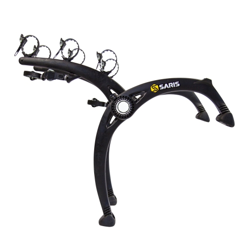 Saris Bike Racks, Bones EX Car Trunk Bicycle Rack Carrier, Mounts 3 Bikes, Black