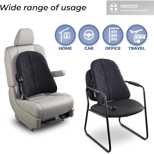 EmbraceAIRPlus Deluxe Backrest with Adjustable Air System (Made in Canada) - Black