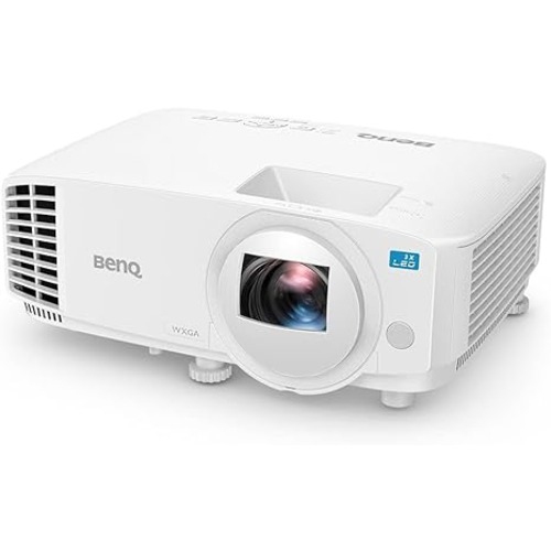 BenQ – projecteur d’entreprise WXGA DEL LW500ST, DLP, HD intégrale, 2000&nbsp;lm, courte distance de projection rapport de contraste élevé de 20000:1