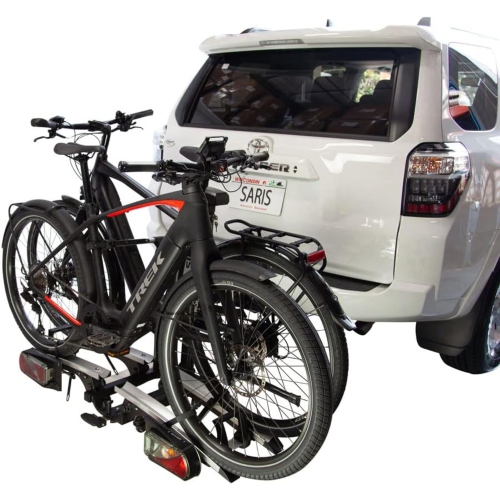 Saris Door County Bike Rack for Car, Hitch Bike Rack W/Electric Hitch Lift for Easy Loading, 2 Bikes