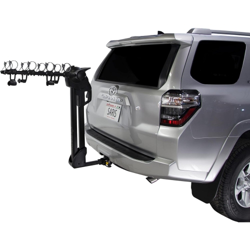 Saris Glide EX Bike Rack Hitch Mount, 4 Bicycle Carrier, Black