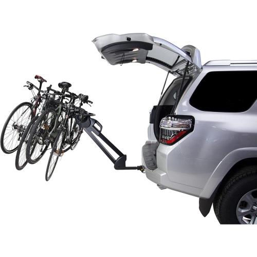 Saris Glide EX Bike Rack Hitch Mount, 4 Bicycle Carrier, Black