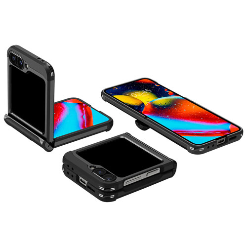 Étui rigide ajusté Slim Armor Pro de Spigen pour Galaxy Z Flip 6 - Noir