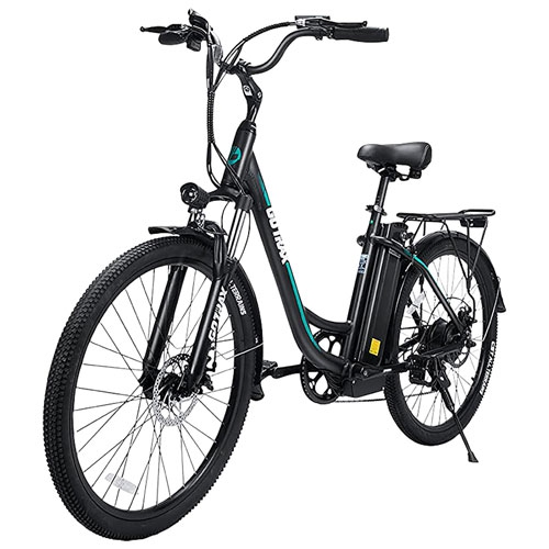 GOTRAX  Ebe6 480W Electric City Bike With Up to 48Km Battery Range - In Black