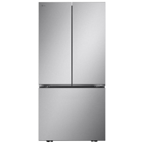 LG 33" 25.1 Cu. Ft. 3-door French Door Refrigerator with Automatic Ice Maker - Stainless Steel