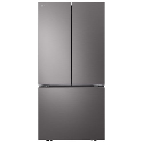 LG 33" 25.1 Cu. Ft. 3-door French Door Refrigerator with Automatic Ice Maker - Black Stainless