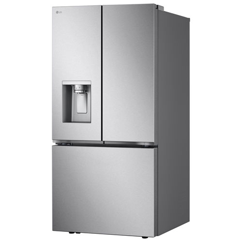 LG 33" 24.5 Cu. Ft. 3-door French Door Refrigerator with Water & Ice Dispenser - Stainless Steel