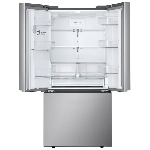 LG 33" 24.5 Cu. Ft. 3-door French Door Refrigerator with Water & Ice Dispenser - Stainless Steel