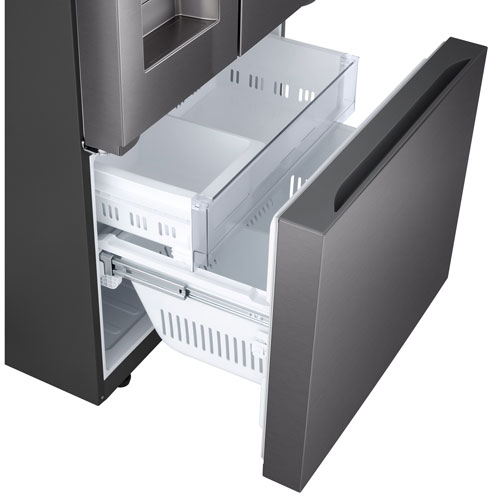 LG 33" 24.5 Cu. Ft. 3-door French Door Refrigerator with Water & Ice Dispenser - Black Stainless