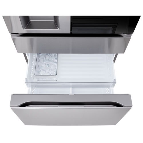 Réfrigérateur à deux portes MAX à profondeur standard 28,6 pi³ 36 po InstaView de LG avec MyColor - Inox