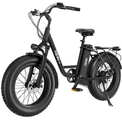 Hiboy EX6 Electric Bicycle for Adults, 500W Motor/ 48V 15Ah Removable Battery/ Top Speed 30 km/h, 20" *4.0 Fat Tire E-Bike, Shimano 7 Speed with Elec