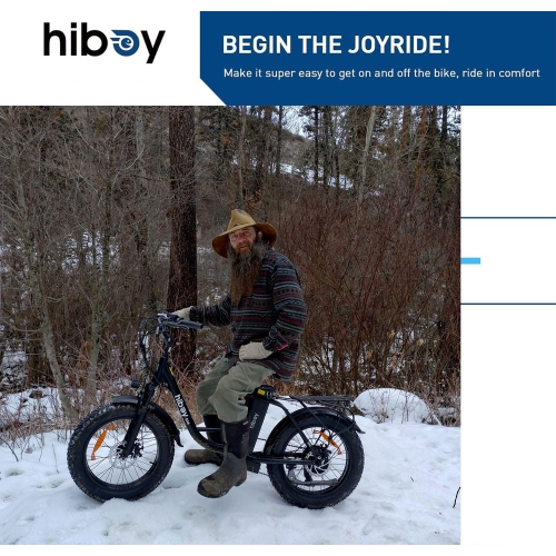 Hiboy EX6 Electric Bicycle for Adults, 500W Motor/ 48V 15Ah Removable Battery/ Top Speed 30 km/h, 20" *4.0 Fat Tire E-Bike, Shimano 7 Speed with