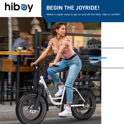 Hiboy EX6 Electric Bicycle for Adults, 500W BAFANG Motor/ 48V 15Ah Removable Battery/ Top Speed 30 km/h, 20" *4.0 Fat Tire E-Bike, Shimano 7 Speed