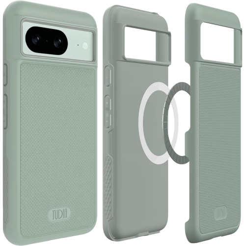Étui MergeGrip de TUDIA compatible avec MagSafe pour Pixel 8 de Google - Lys verts