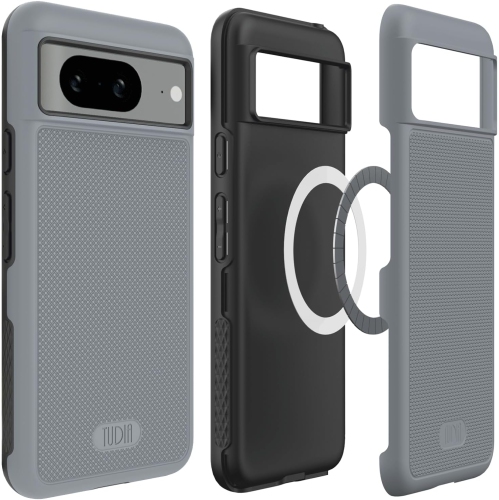 Étui MergeGrip de TUDIA compatible avec MagSafe pour Pixel 8 de Google - Gris lichen