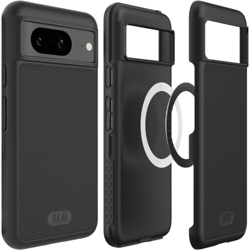 Image 1 de 8.. Étui MergeGrip de TUDIA compatible avec MagSafe pour Pixel 8 de Google - Noir mat