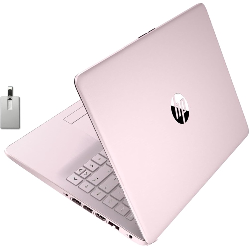 HP Premium Stream 14" HD BrightView Laptop, Intel Celeron N4020 Processor, 8GB RAM, 64GB SSD, Intel HD Graphics, 1 Year Office 365, Pink, Win 11, 32G