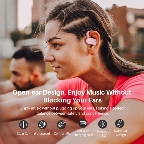 TOZO OpenBuds True Open Ear Wireless Earbuds with Multi-Angle Adjustment Bluetooth 5.3 Headphones with Dual-Axis Design for Long-Lasting Comfort