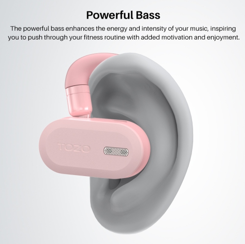 TOZO OpenBuds True Open Ear Wireless Earbuds with Multi-Angle Adjustment Bluetooth 5.3 Headphones with Dual-Axis Design for Long-Lasting Comfort