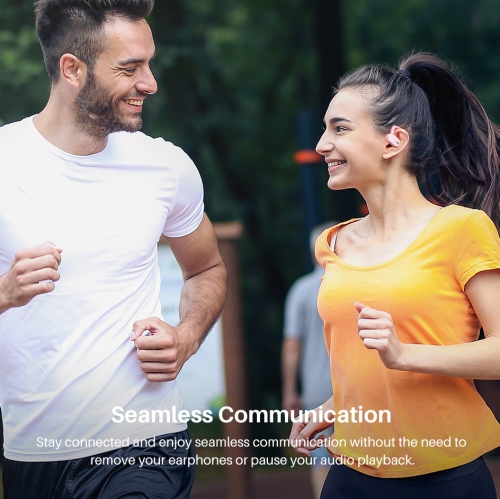 TOZO OpenBuds True Open Ear Wireless Earbuds with Multi-Angle Adjustment Bluetooth 5.3 Headphones with Dual-Axis Design for Long-Lasting Comfort