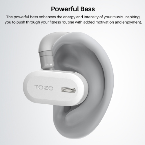 TOZO OpenBuds True Open Ear Wireless Earbuds with Multi-Angle Adjustment Bluetooth 5.3 Headphones with Dual-Axis Design for Long-Lasting Comfort