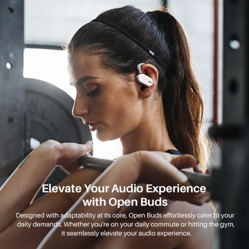 TOZO OpenBuds True Open Ear Wireless Earbuds with Multi-Angle Adjustment Bluetooth 5.3 Headphones with Dual-Axis Design for Long-Lasting Comfort