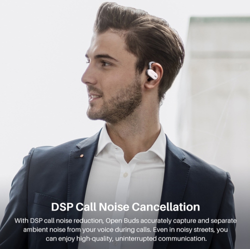 TOZO OpenBuds True Open Ear Wireless Earbuds with Multi-Angle Adjustment Bluetooth 5.3 Headphones with Dual-Axis Design for Long-Lasting Comfort