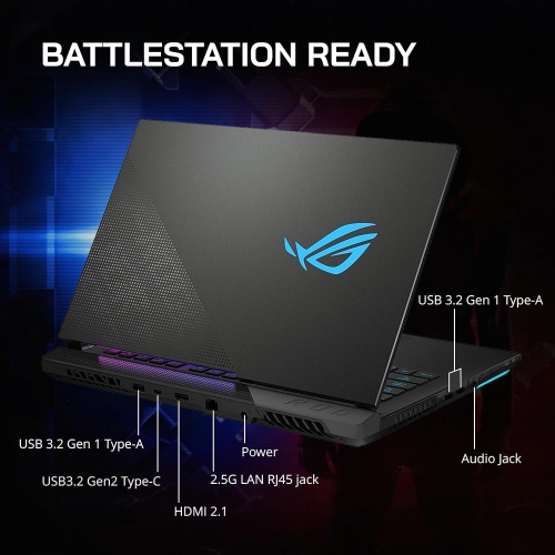 Portable de jeu ROG Strix Scar 15 9 5900 d'ASUS, écran FHD IPS 300 Hz de 6 po, Ryzen 15HX d'AMD, SSD PCIe d'4 To, mémoire vive