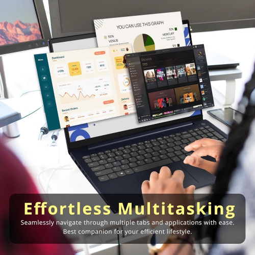 Lenovo IdeaPad 15.6" FHD Touchscreen Laptop, Intel Core i5-1155G7,1TB PCIe SSD, 16GB RAM, Intel Iris Xe Graphics, HD Webcam, Win 11 Pro, Abyss Blue,