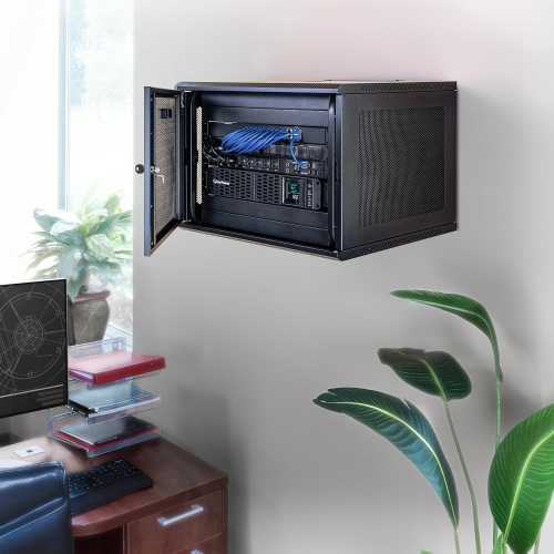 CyberPower – Boîtier pour bâti mural Carbon CR9U61003 9U, noir