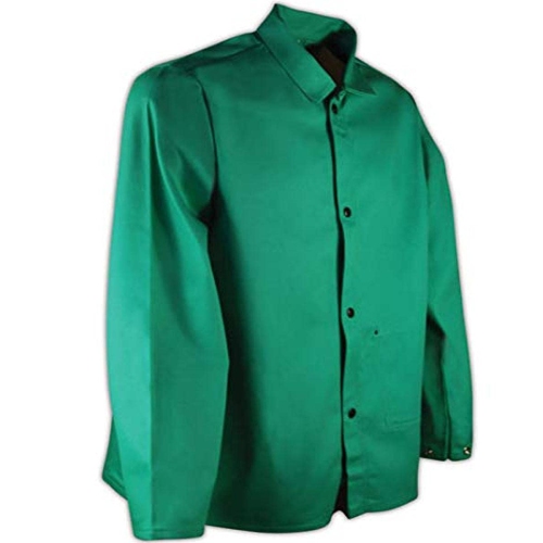 MAGID  Sparkguard Pvc-Free Flame-Resistant Cotton Jacket, 30” Long, Green, Size 4Xl