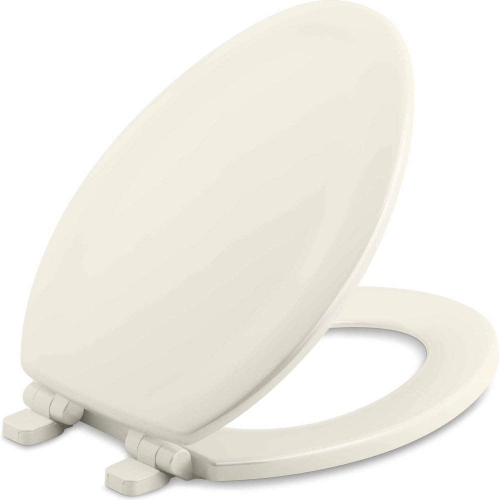 KOHLER  20466-96 Stonewood Quiet-Close Toilet Seat, Elongated, Biscuit