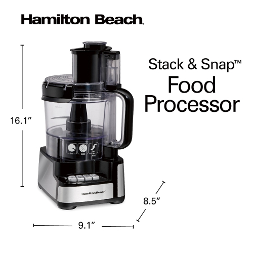 Hamilton Beach 12-Cup Stack And Snap Food Processor