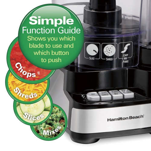 Hamilton Beach 12-Cup Stack And Snap Food Processor