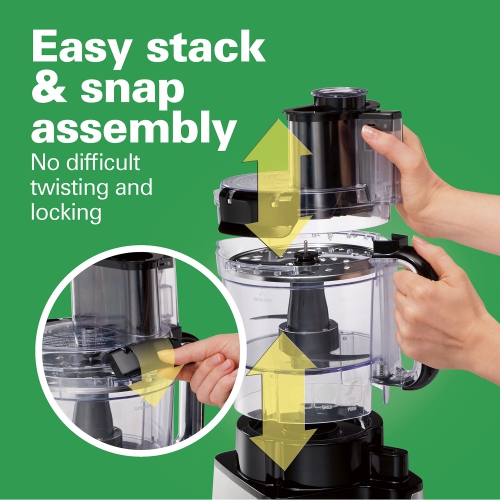 Hamilton Beach 12-Cup Stack And Snap Food Processor