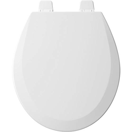 Le siège de toilette avant ouvert BEMIS 550TTT 000 ne se desserre jamais et offre le parfait ajustement, rond, bois émaillé durable, W.