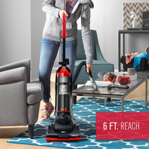 Dirt Devil Endura Lite Bagless Vacuum Cleaner, Small Upright for Carpet and Hard Floor, Lightweight, UD20121, Red