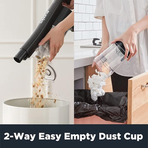 EUREKA NEC100C RapidClean Lightweight Cordless Vacuum Cleaner, Stick & Handheld Vac with LED Headlights, 30-Mins Runtime, Lithium-Ion Battery, Whole