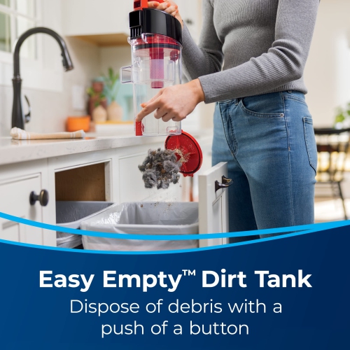 BISSELL CleanView Compact Upright Vacuum, 3508B Red