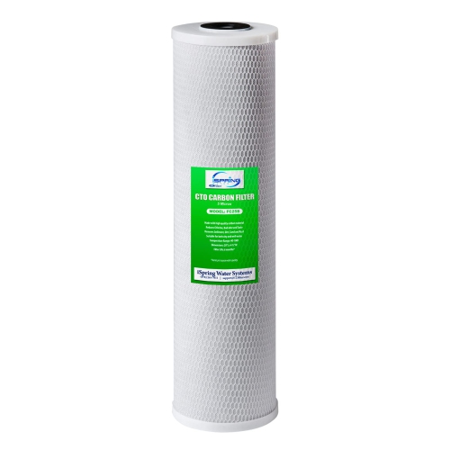 ISPRING  Fc25B Whole House Water Filter Replacement Cartridge, Cto Carbon Block, 20” X 4.5”