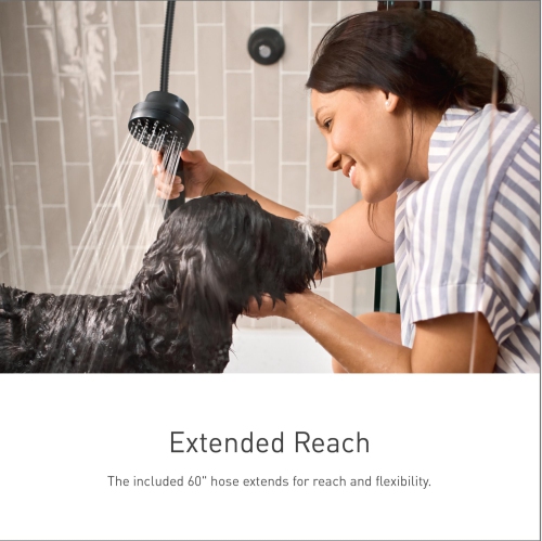 Moen 26009 Engage Magnetix 2.5 GPM Handheld/Rain Shower Head 2-in-1 Combo Featuring Magnetic Docking System, Pack of 1..
