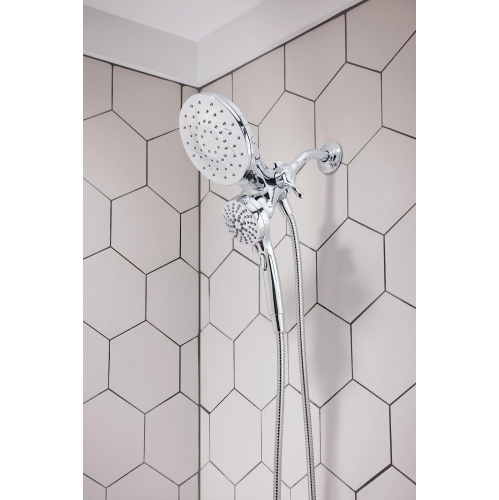 Moen 26009 Engage Magnetix 2.5 GPM Handheld/Rain Shower Head 2-in-1 Combo Featuring Magnetic Docking System, Pack of 1..